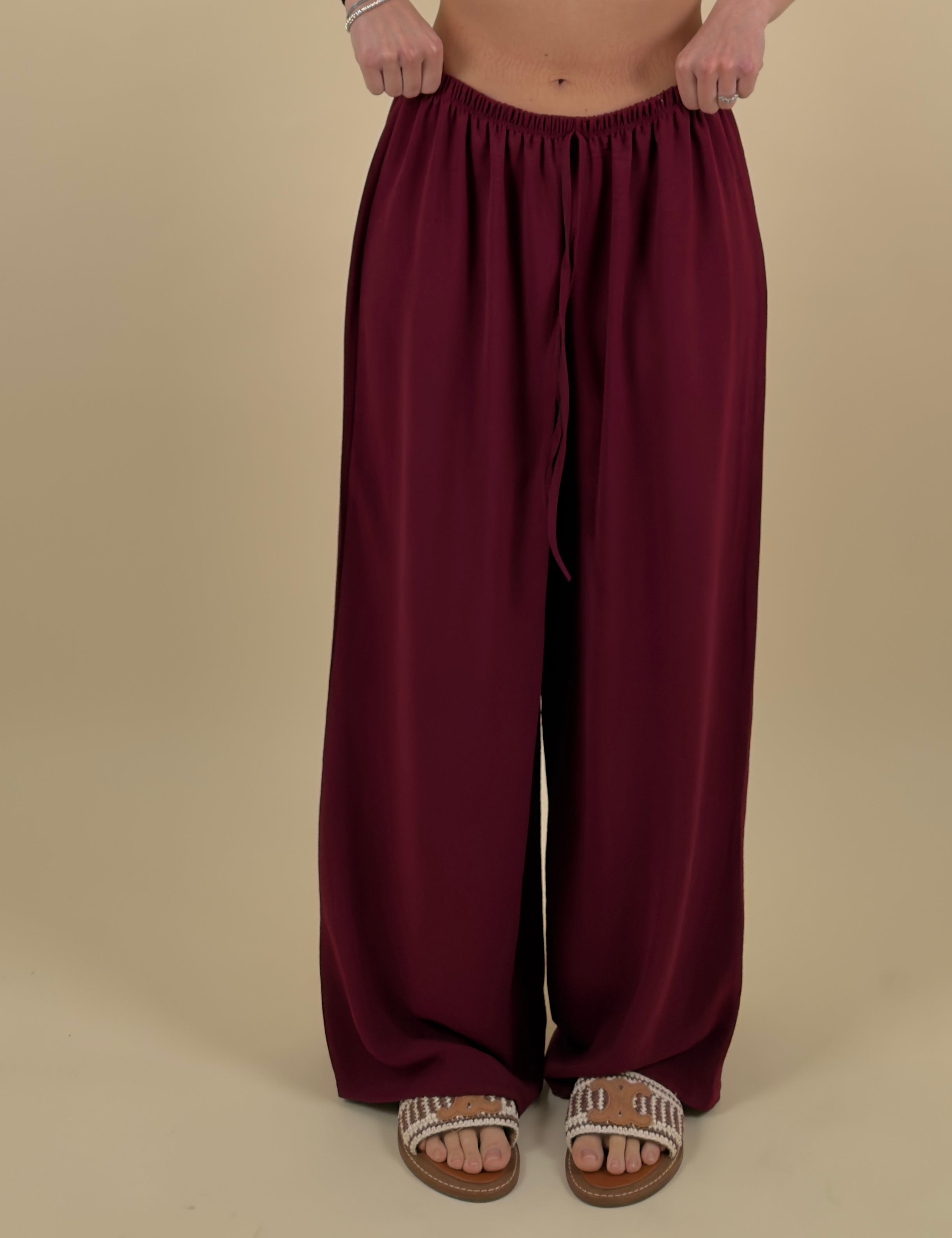 Pantalone palazzo in tessuto