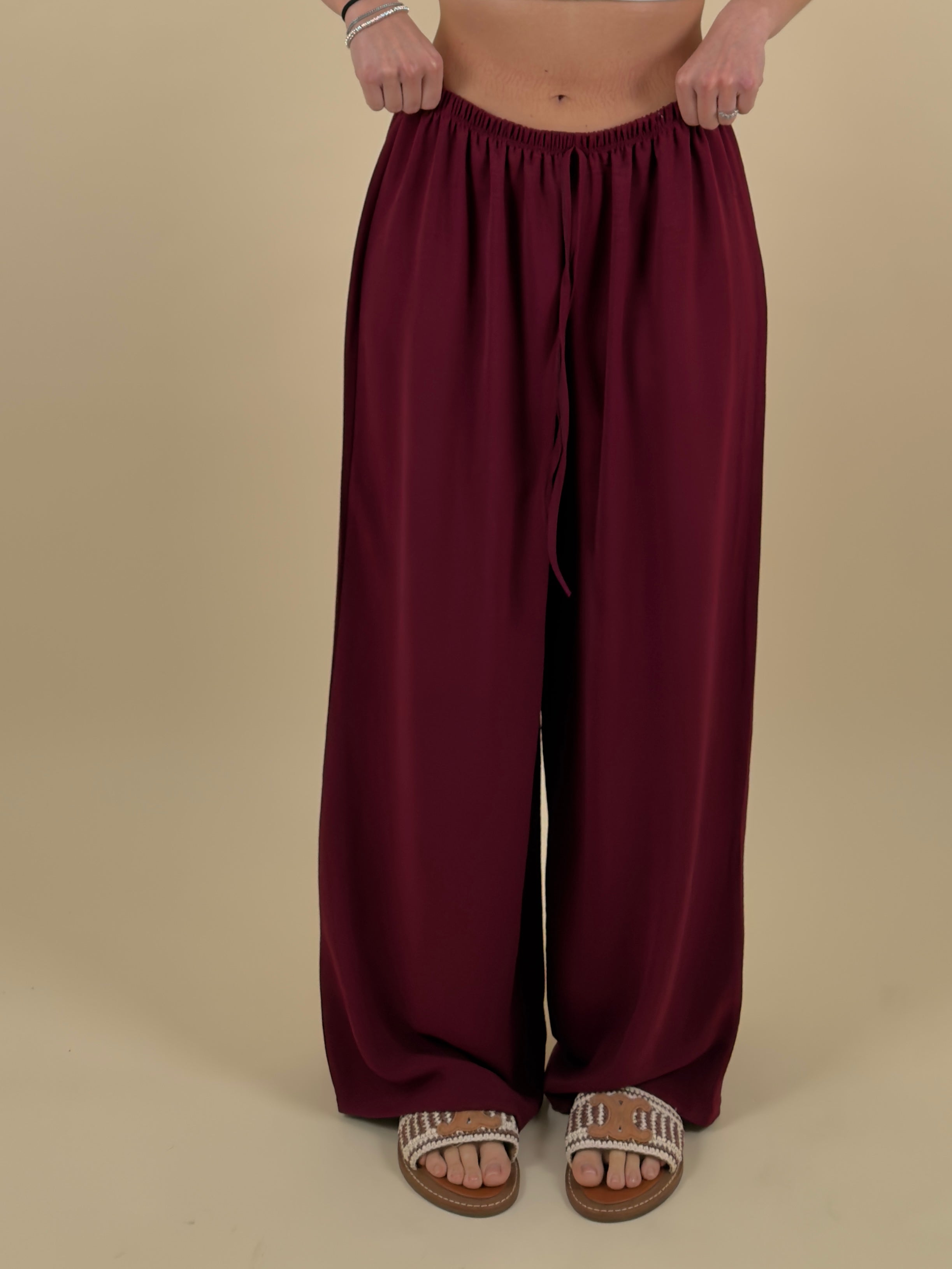 Pantalone palazzo in tessuto