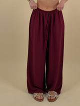 Pantalone palazzo in tessuto