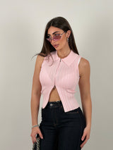 Canotta con zip