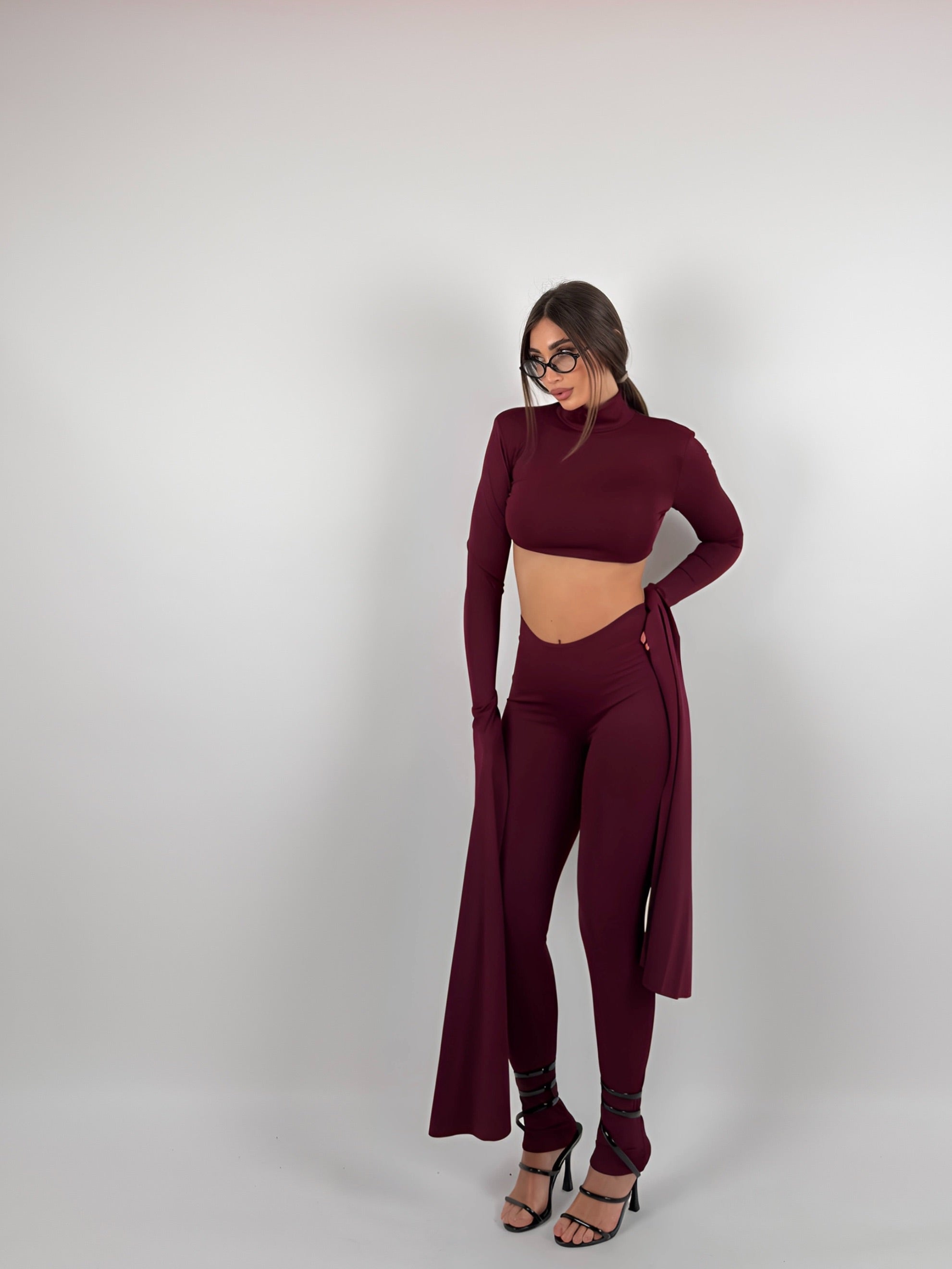 Completo in lycra con manica super lunga