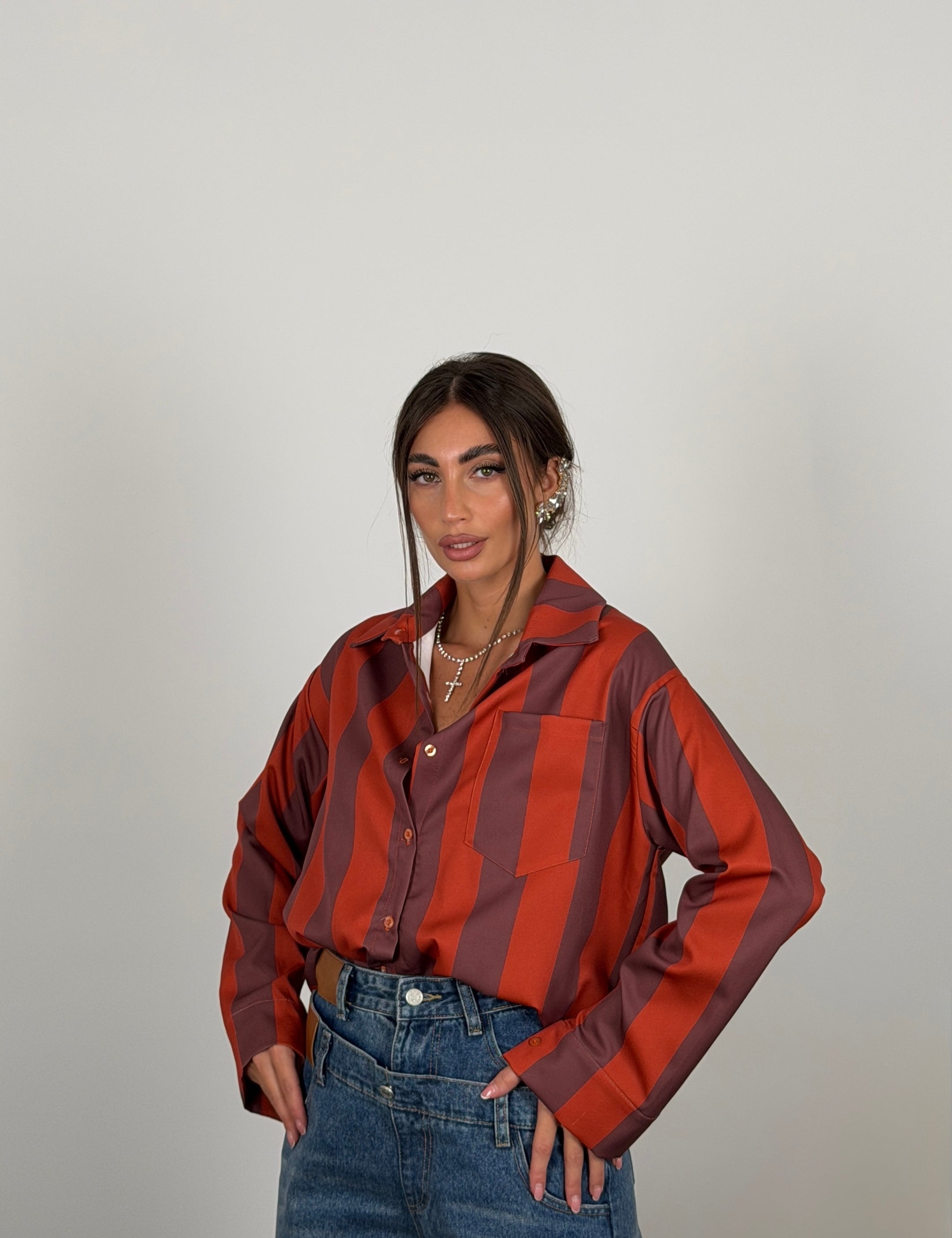 Camicia fantasia a righe