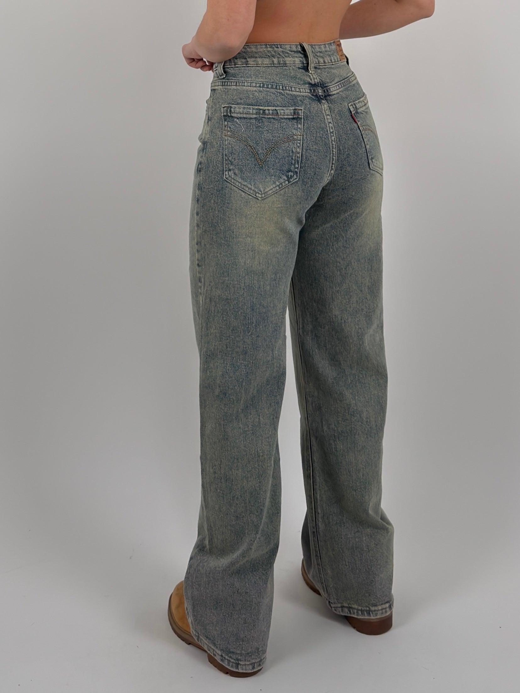 Jeans palazzo elastico