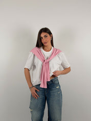 Maglia con maniche che si incrociano