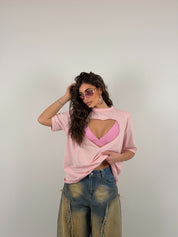 Maglia con apertura cuore