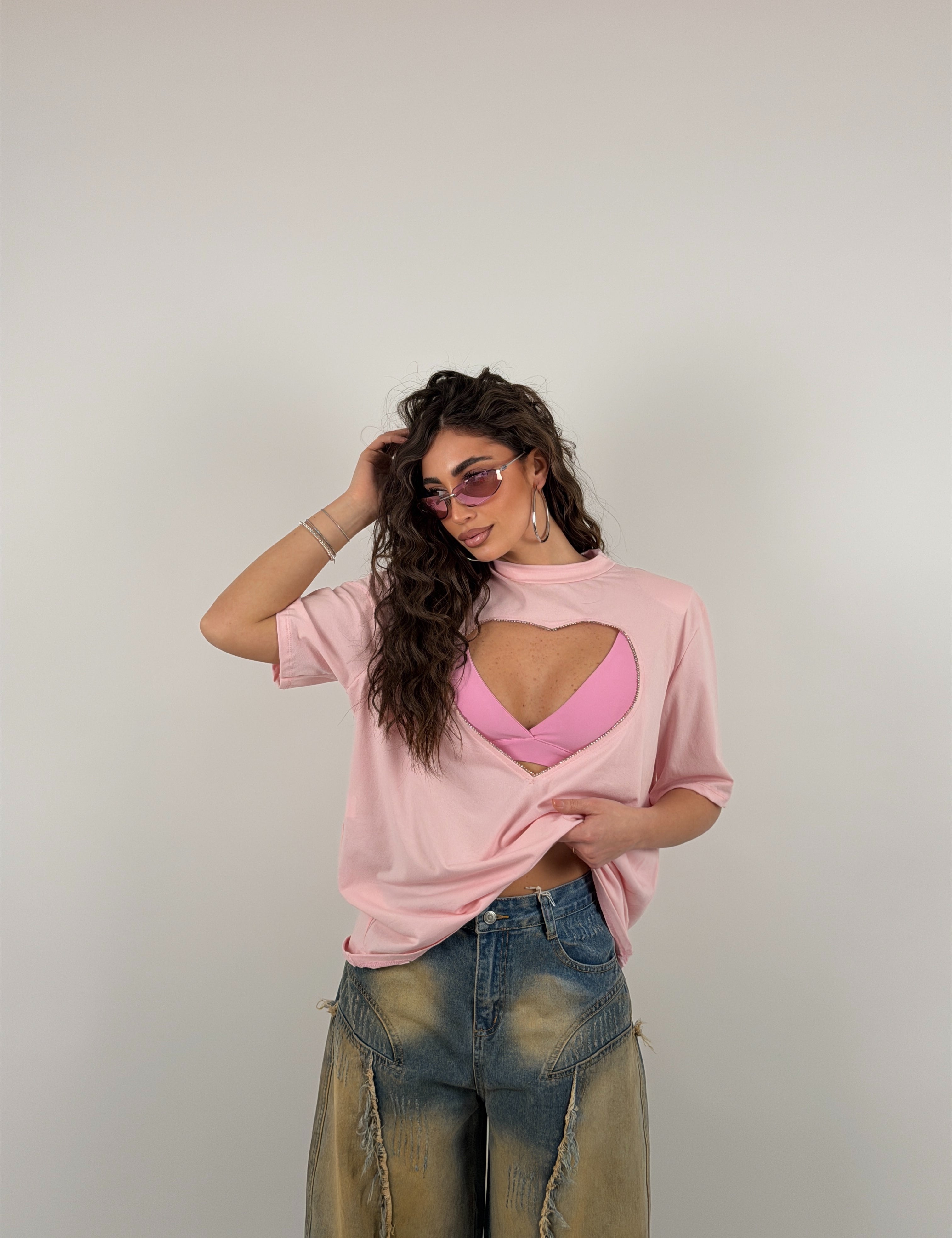 Maglia con apertura cuore