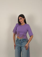 Maglia merletto trasversale