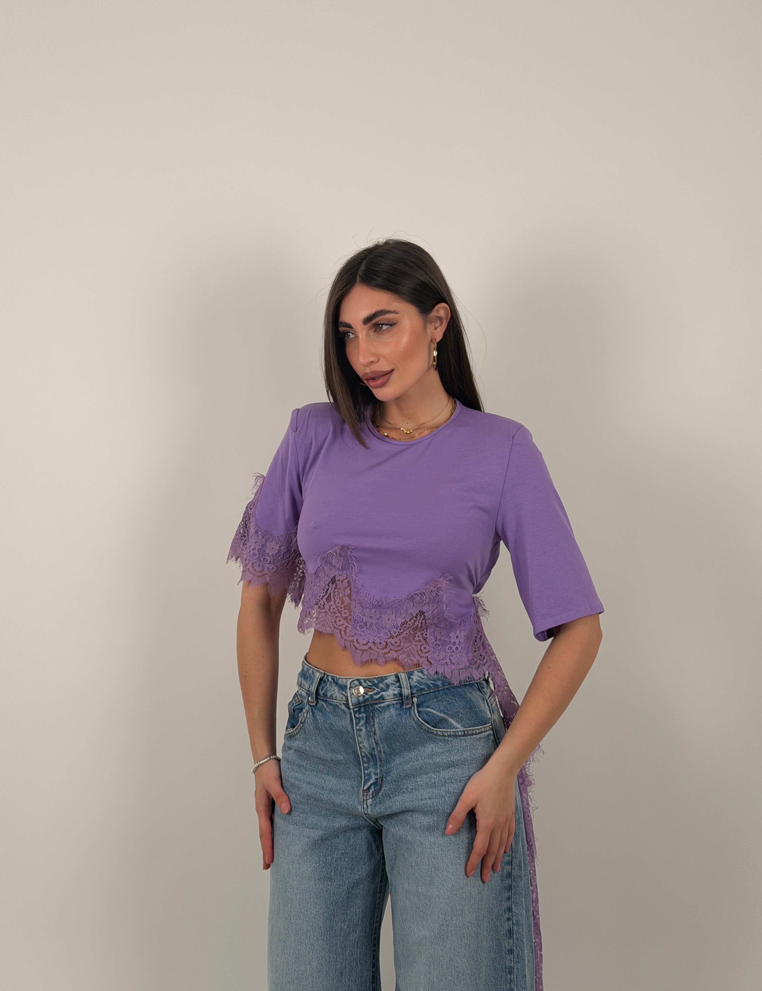 Maglia merletto trasversale