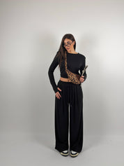 Completo in maglia a costine