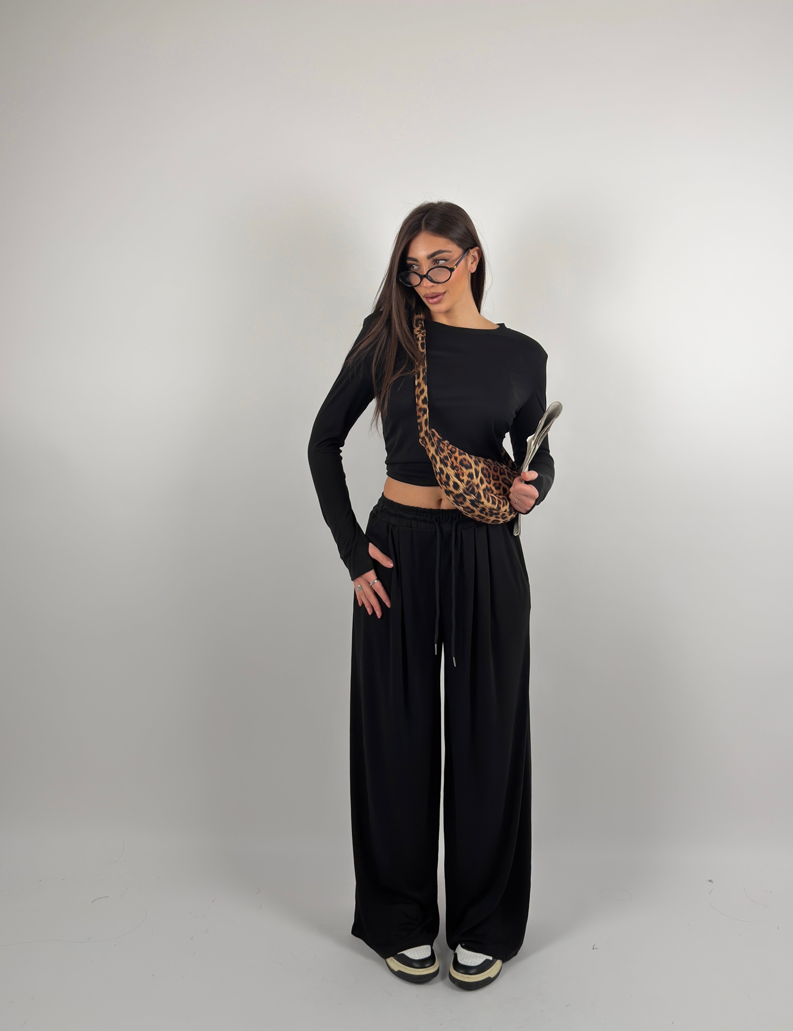 Completo in maglia a costine