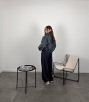 Pantalone tuta con risvolto