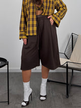 Jorts doppio elastico in ecopelle