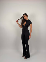 Tuta lunga in lycra con ganci