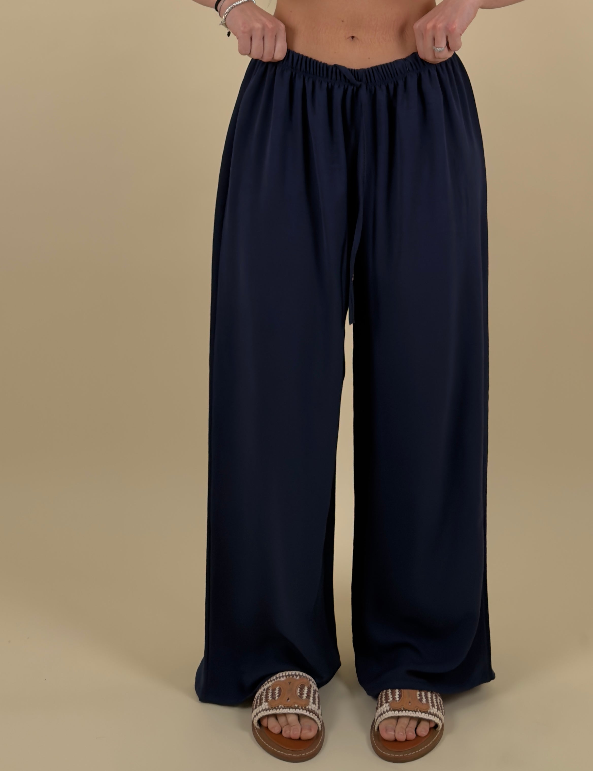 Pantalone palazzo in tessuto