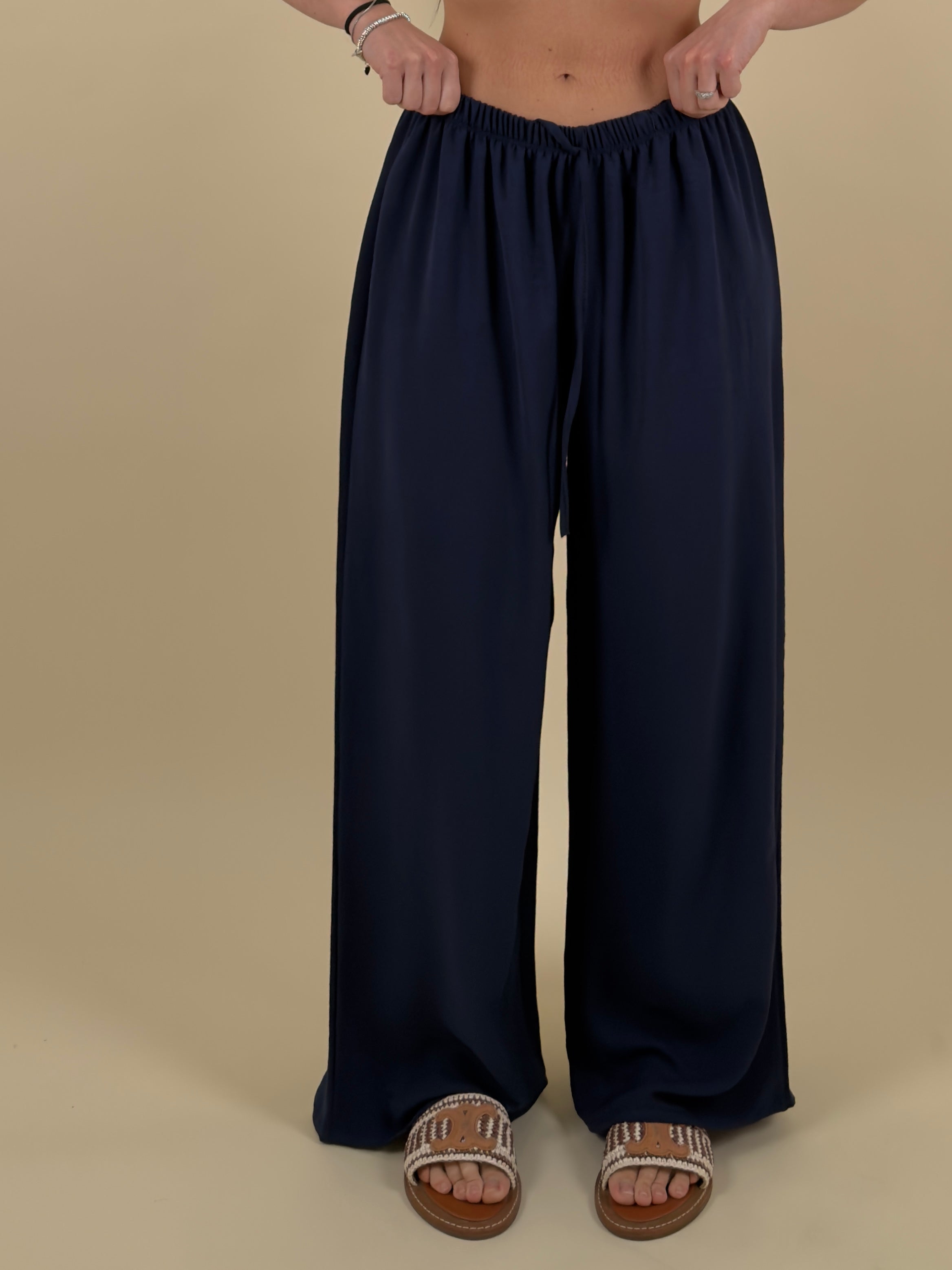 Pantalone palazzo in tessuto