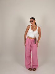 Pantalone 100% lino