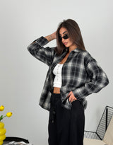 Camicia a quadri over size