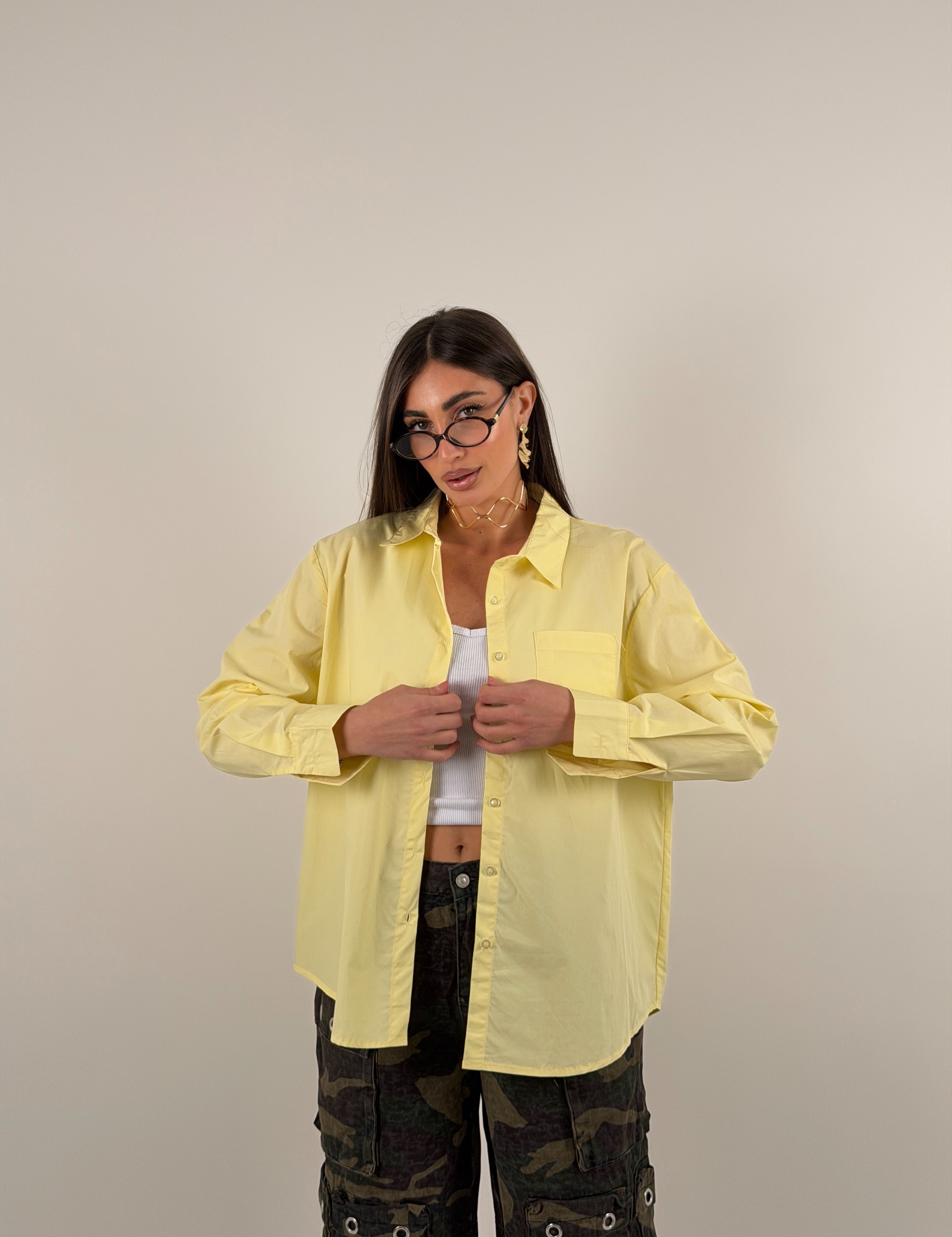 Camicia over size in cotone