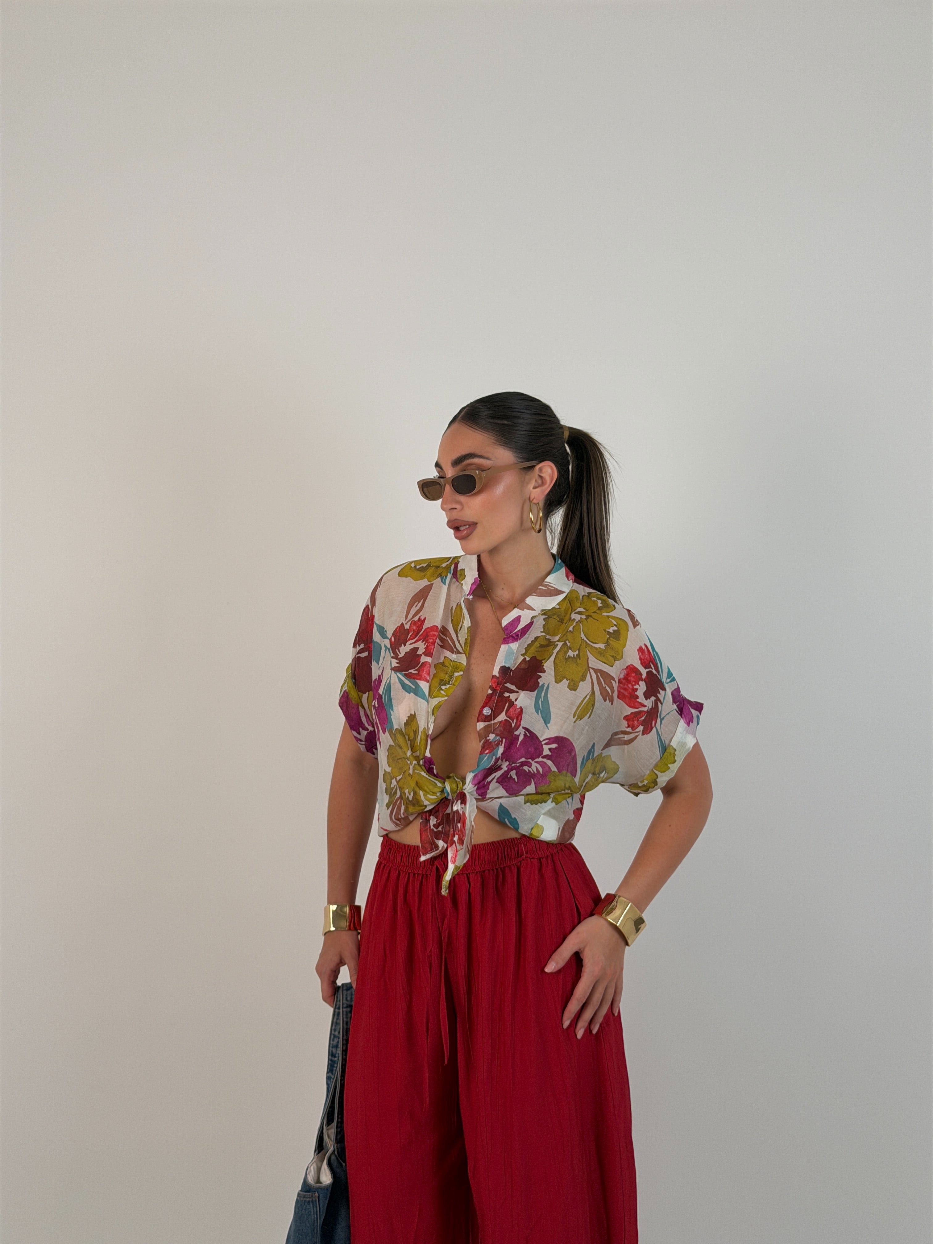 Camicia fantasia velo