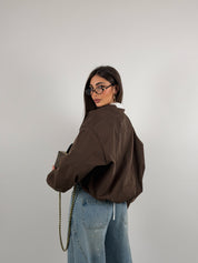 Bomber forderato con fit over