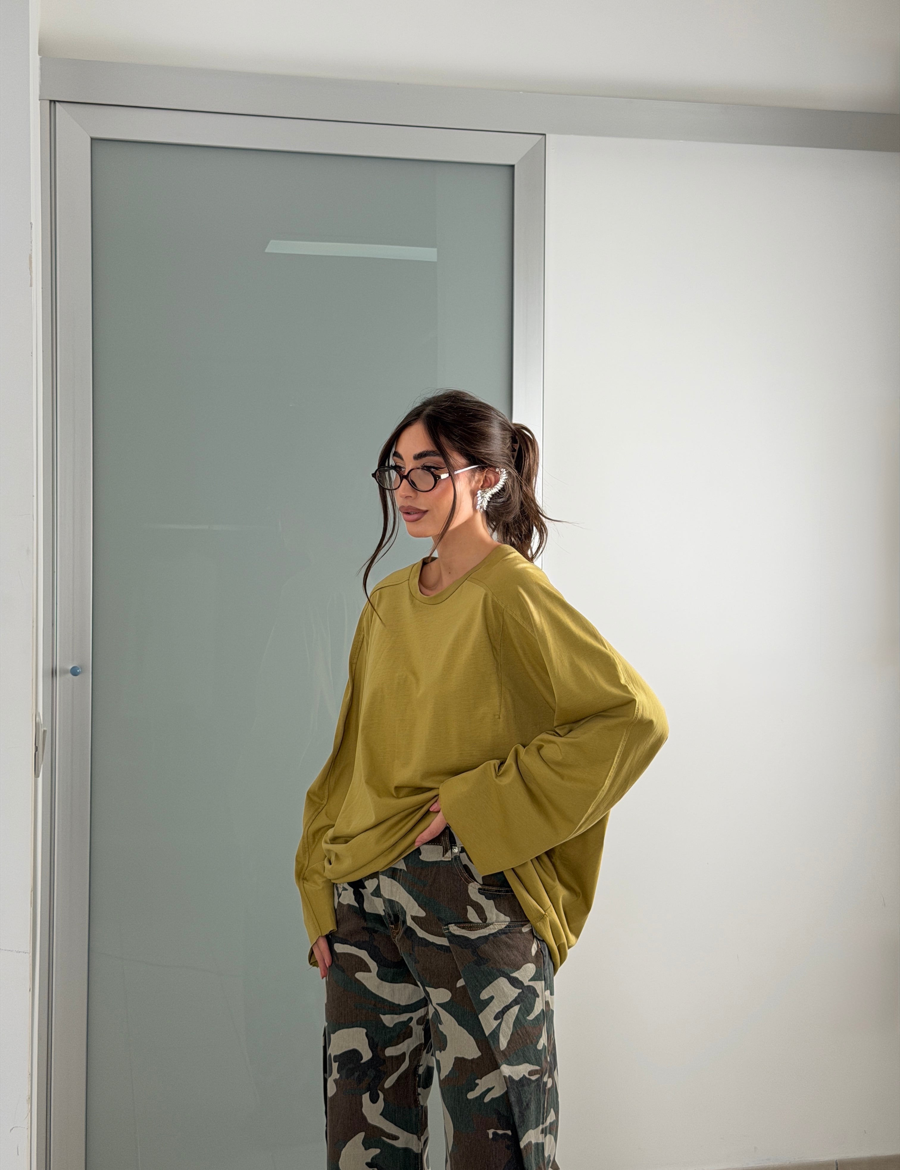 Longsleeve lunga 100% cotone