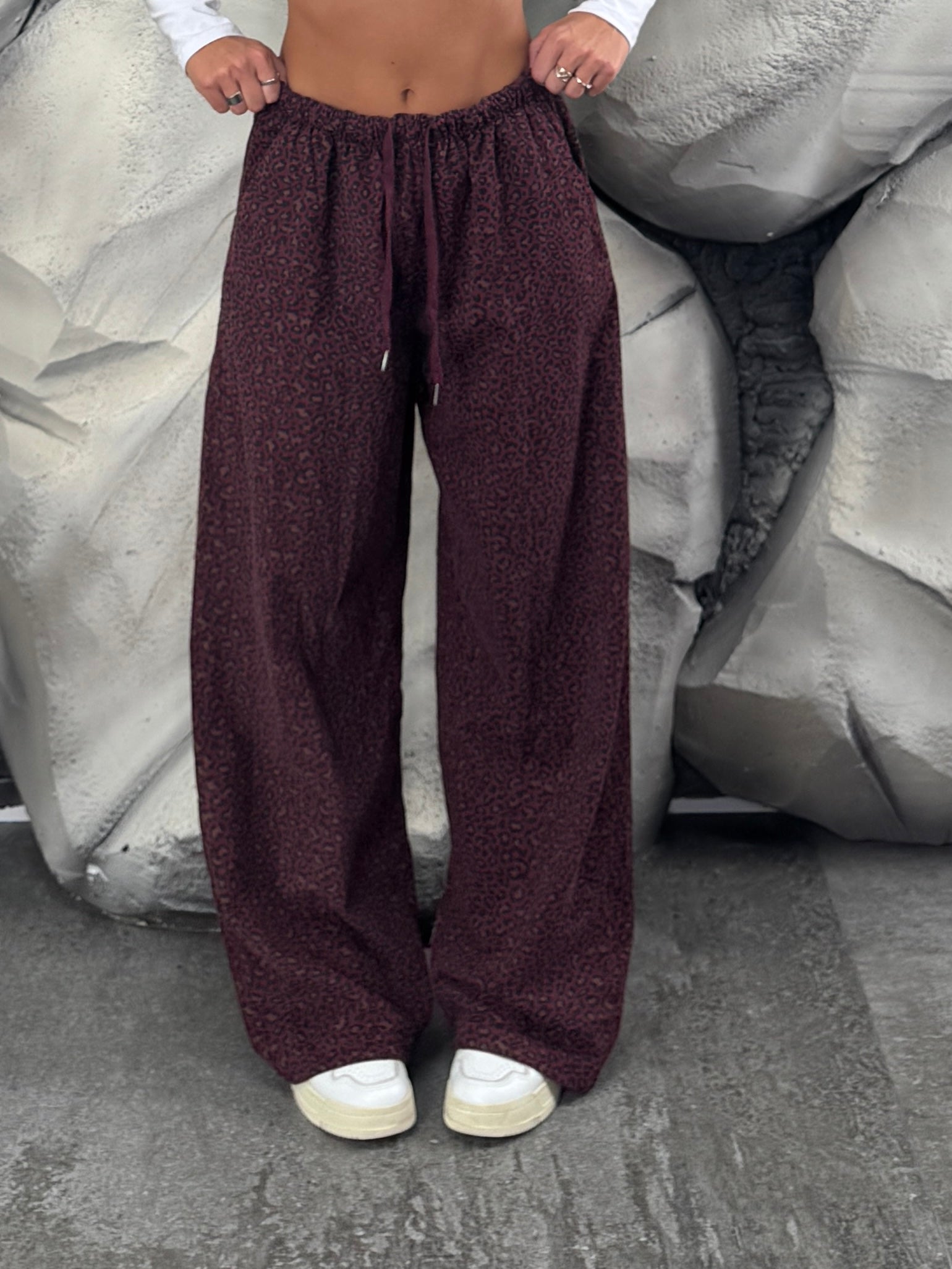 Pantalone maculato velluto