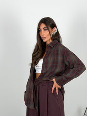 Camicia a quadri over size