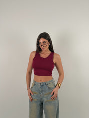 Top basic crop a costine
