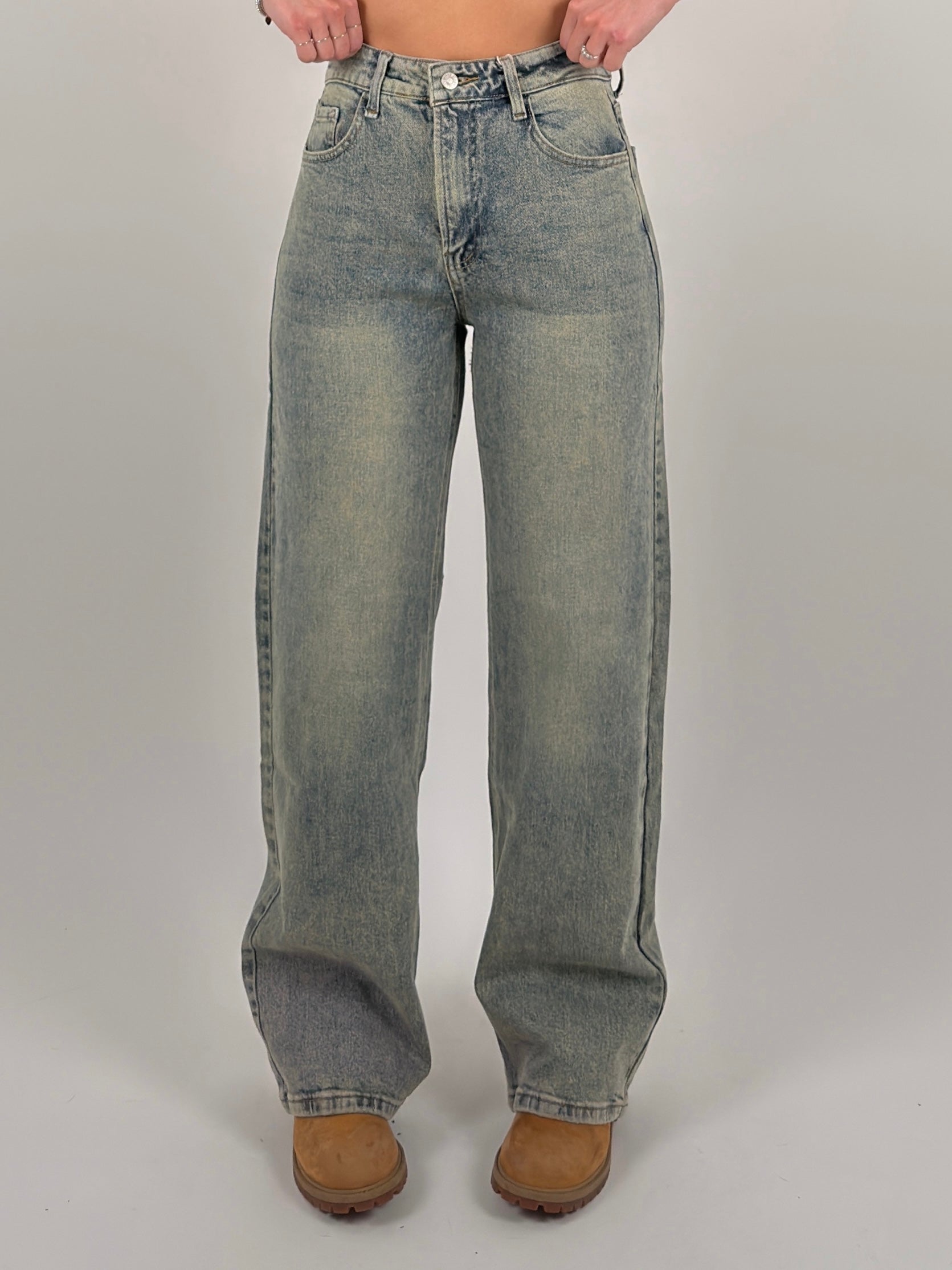 Jeans palazzo elastico