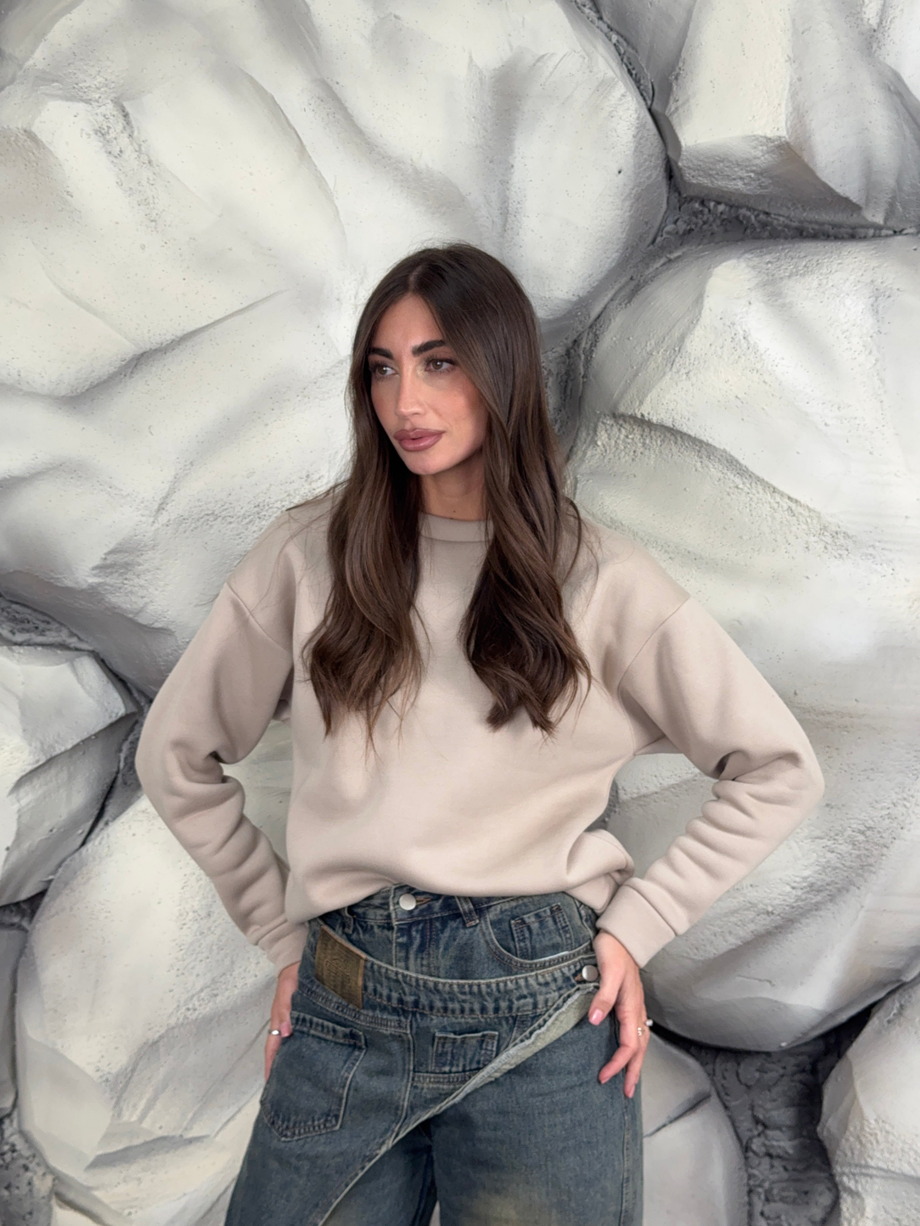 Felpa Candy girocollo