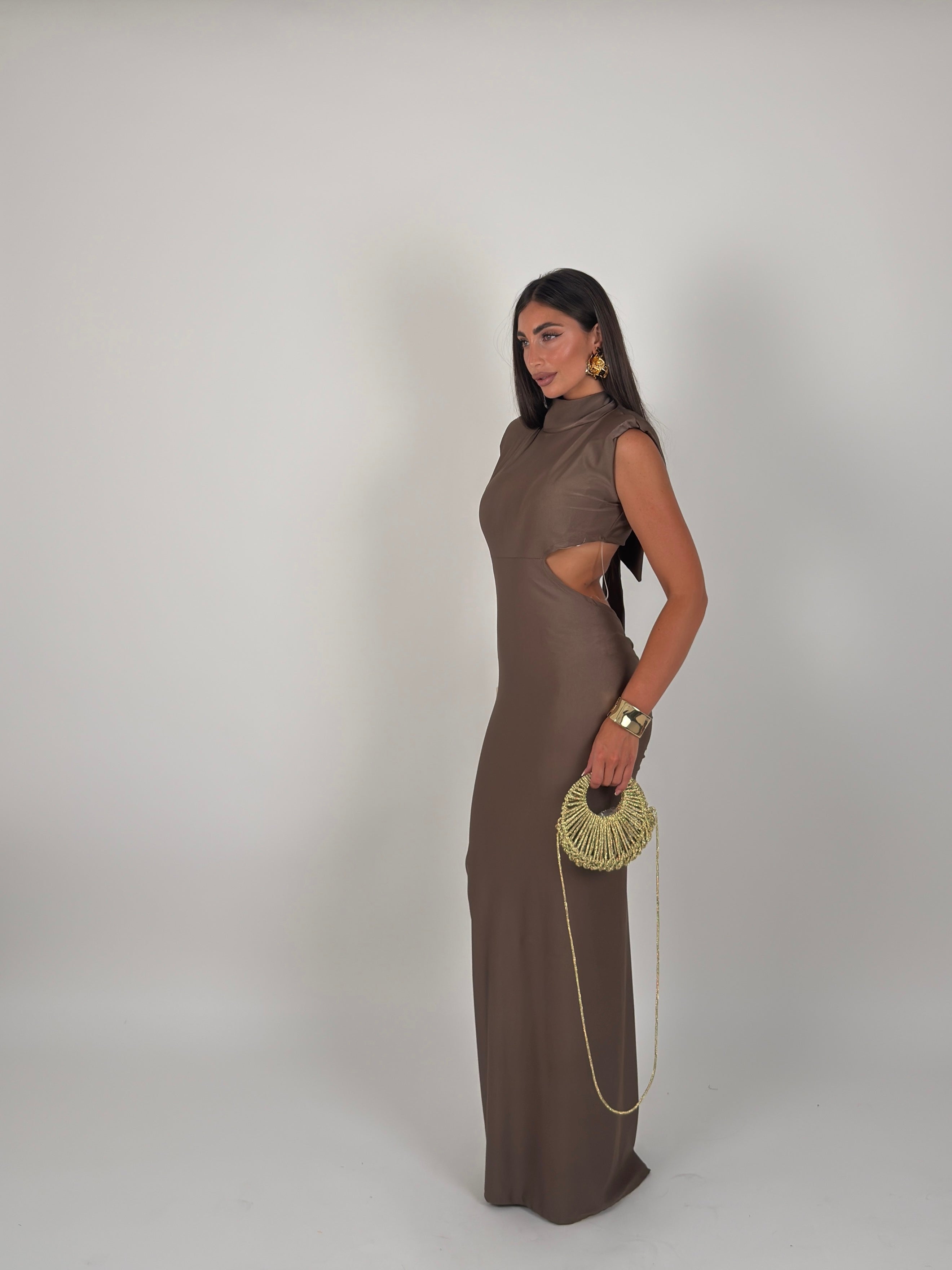 Vestito Long cut out