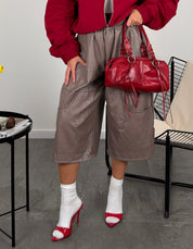 Jorts ecopelle oversize