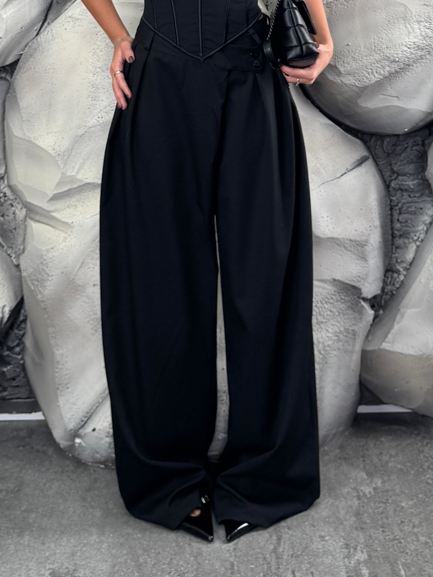 Pantalone Chiusura asimmetrica