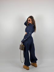 Completo denim tre pezzi