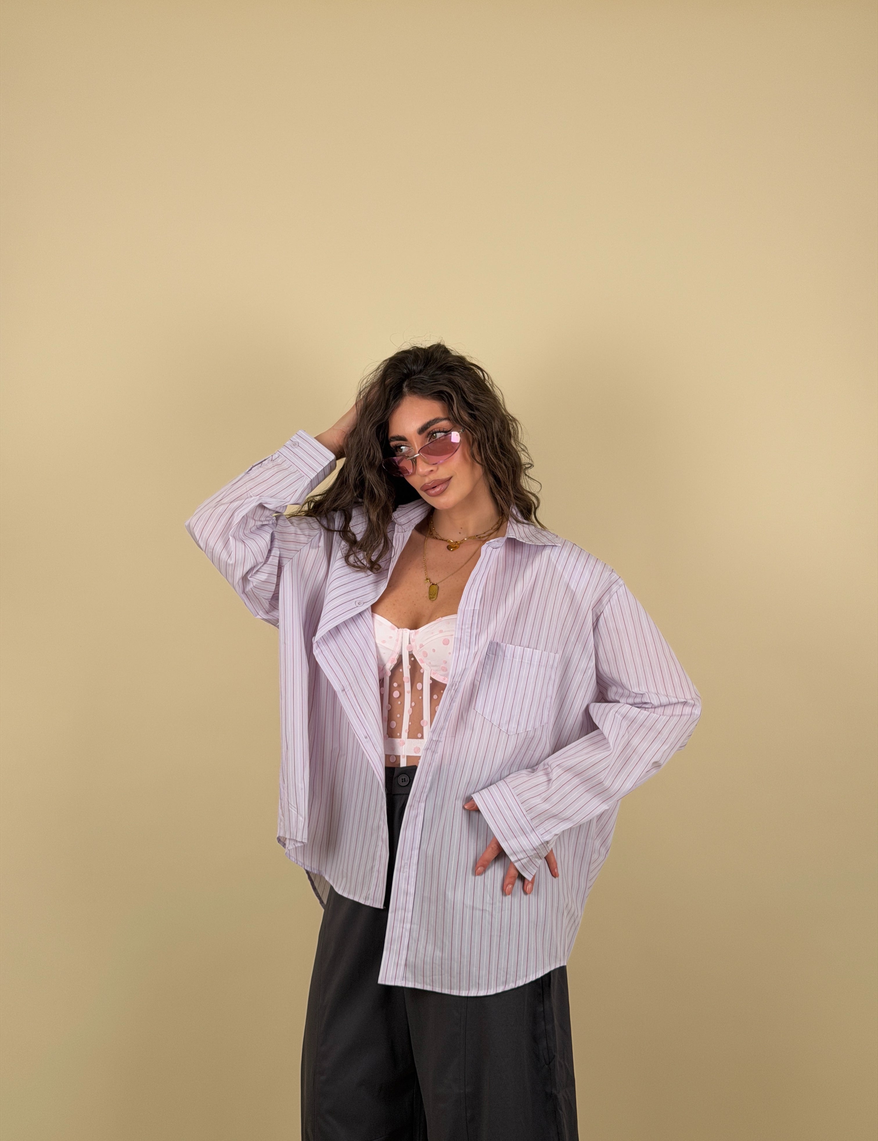 Camicia cotton righe