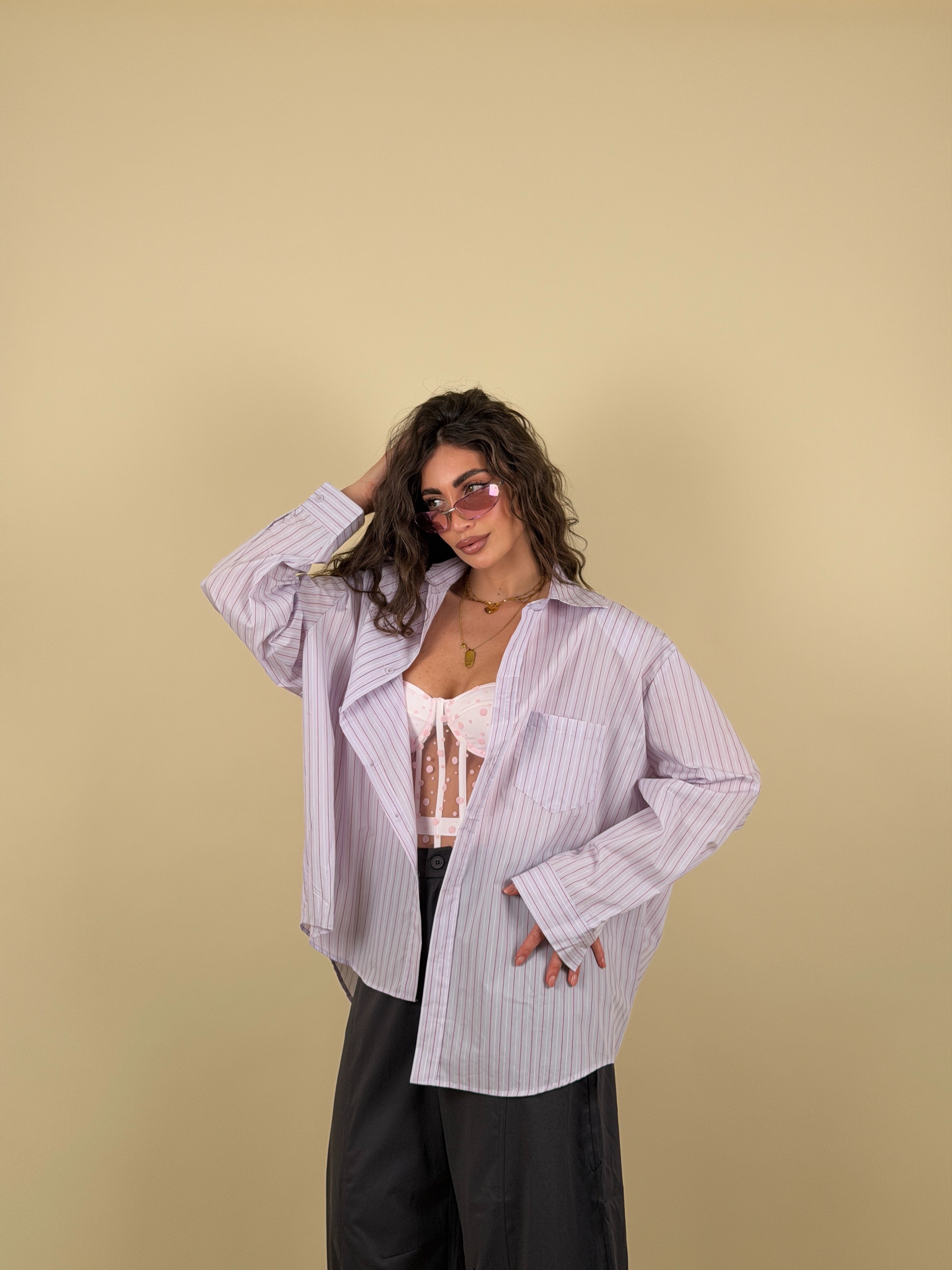 Camicia cotton righe