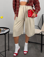 Jorts in felpa garzato