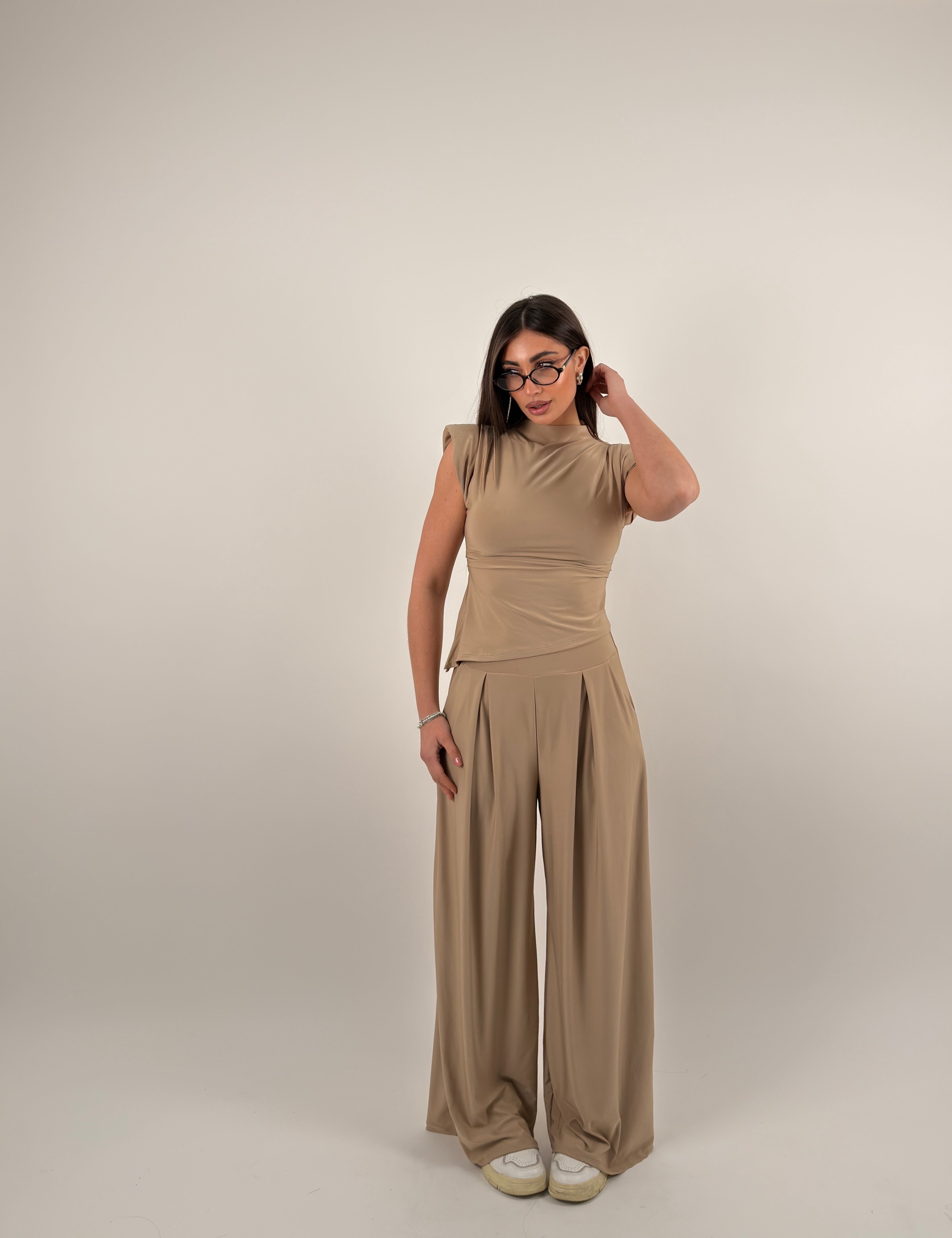 Completo Lost giro manica e pantalone palazzo