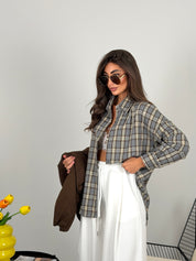 Camicia a quadri over size