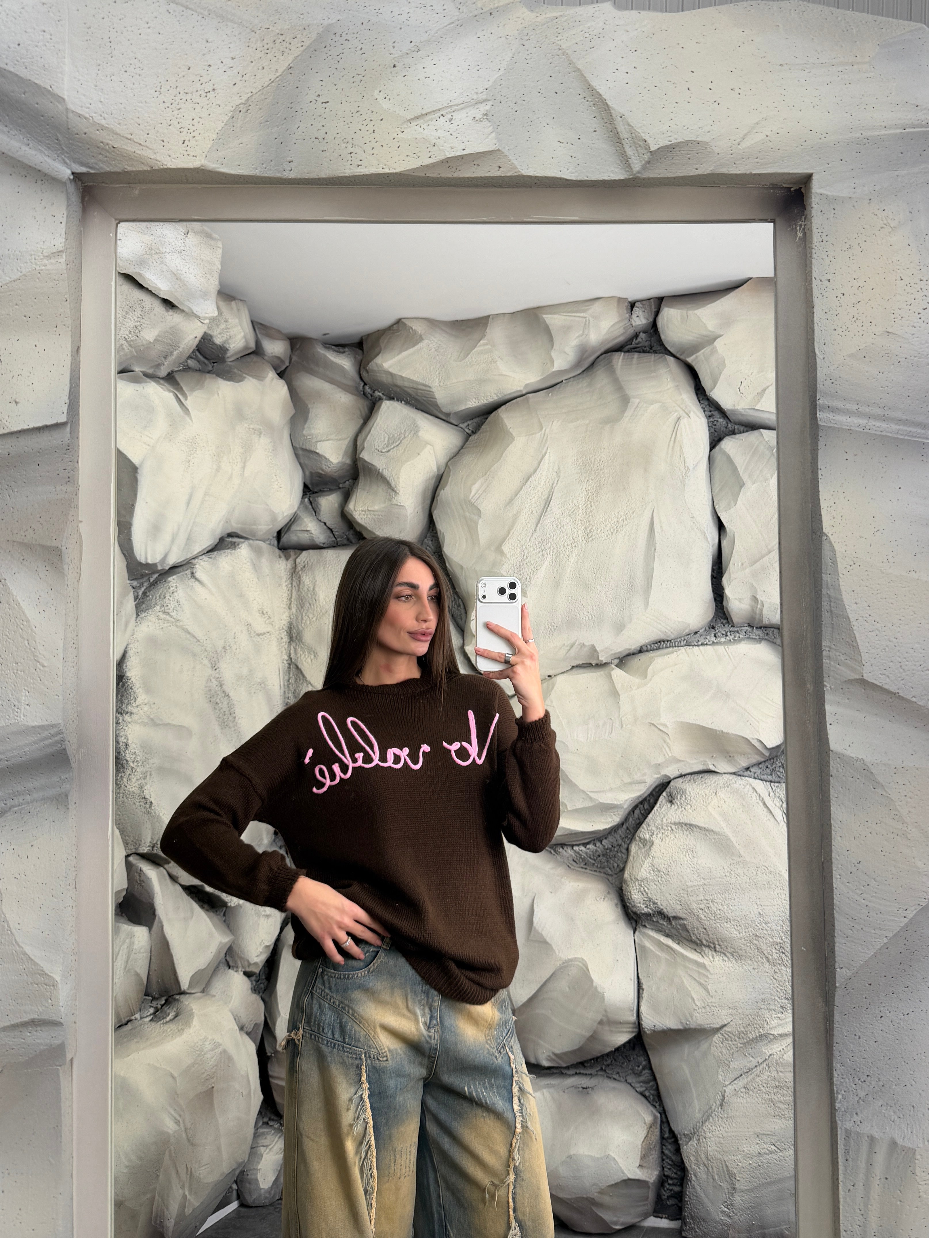 Maglione NO VABBÉ long