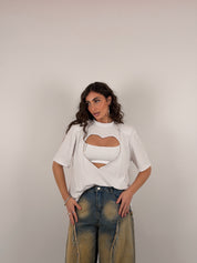Maglia con apertura cuore