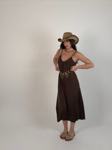 Vestito borchie gold