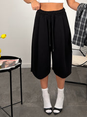 Jorts in felpa garzato