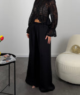 Pantalone semplice con elastico in vita