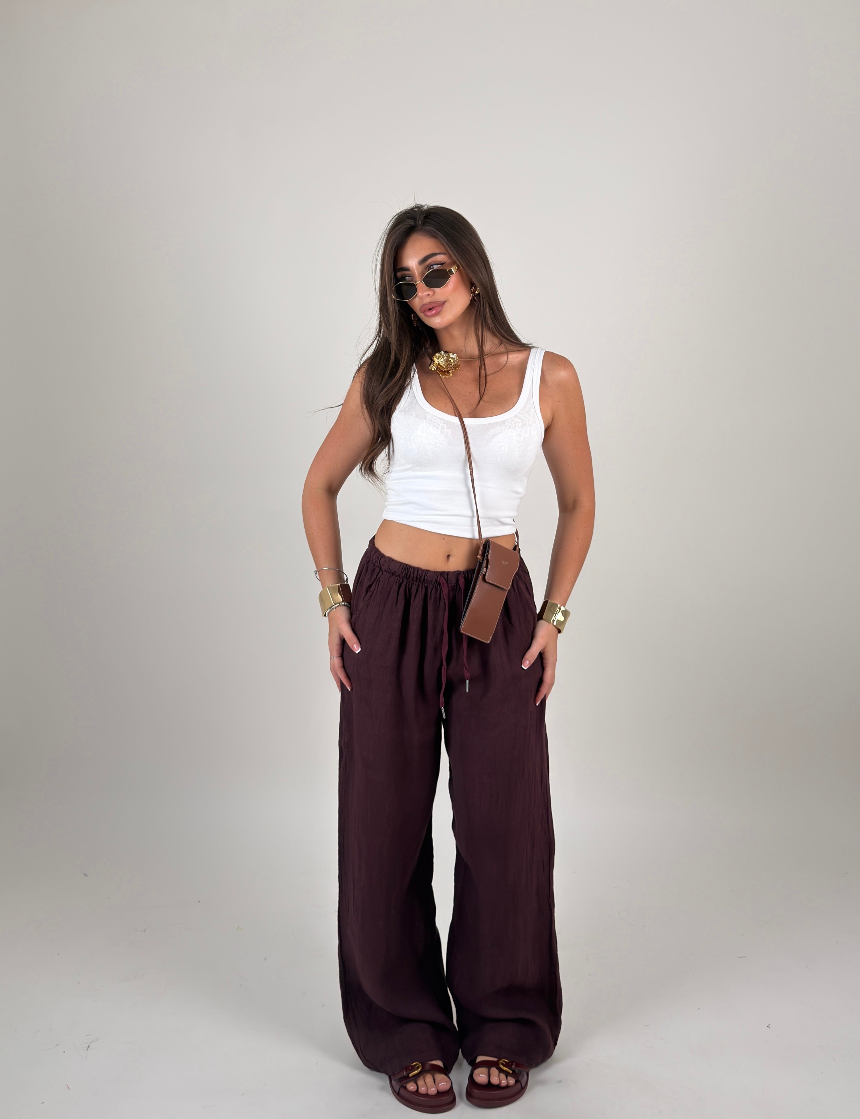 Pantalone 100% lino
