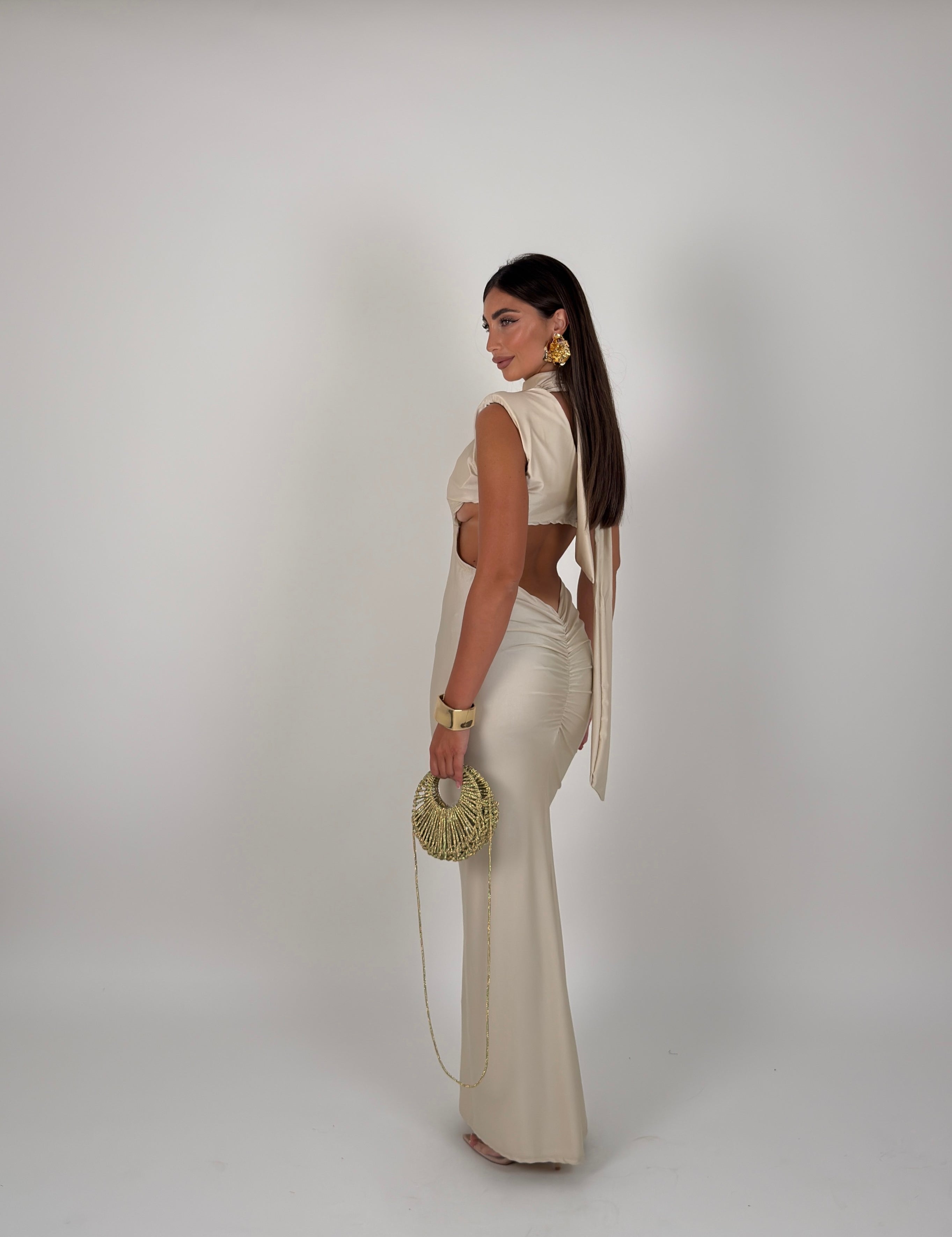 Vestito Long cut out