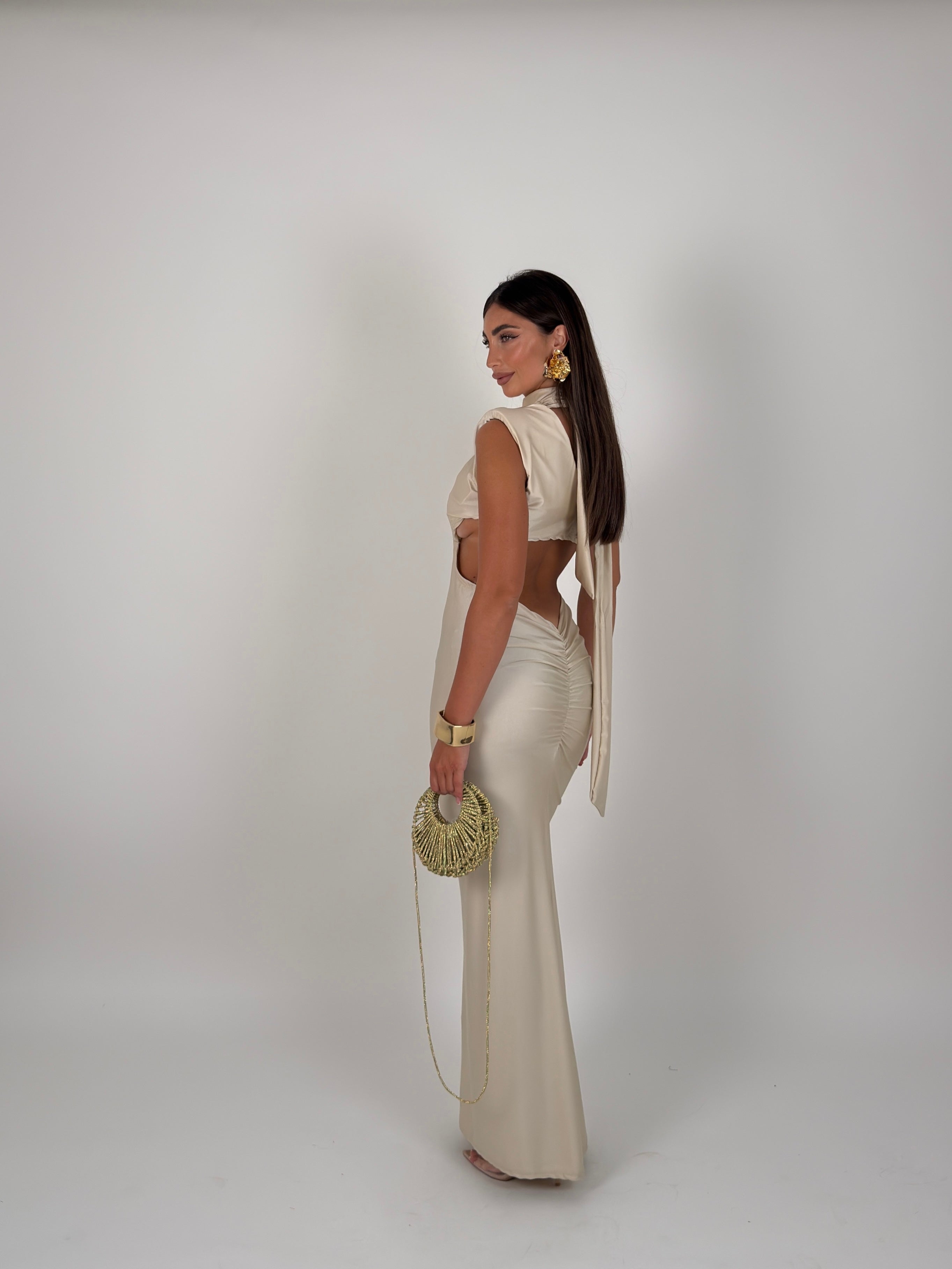 Vestito Long cut out