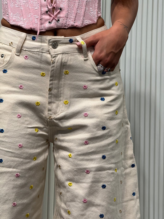 Jeans FIORI panna