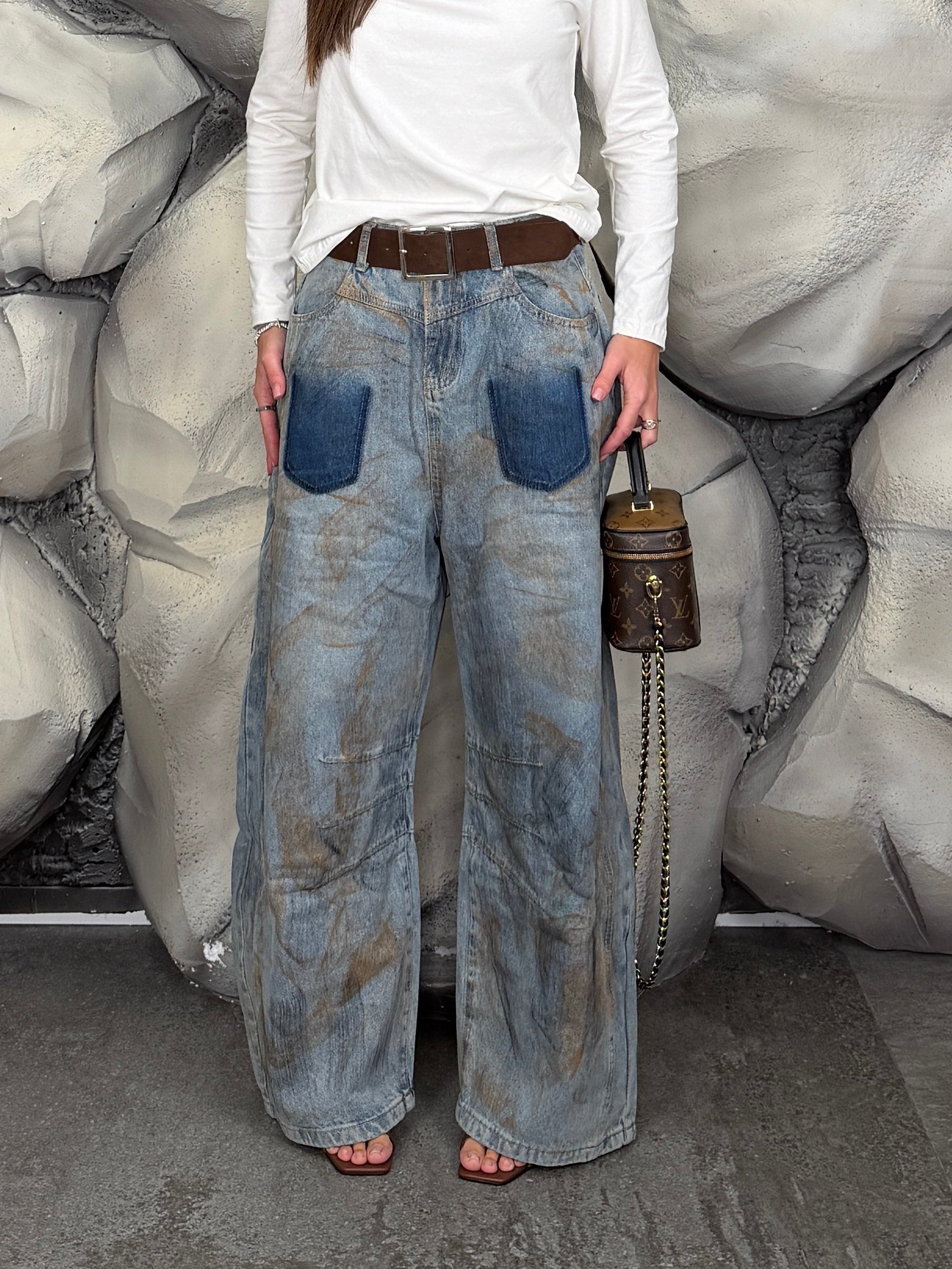 Jeans tasche e cintura