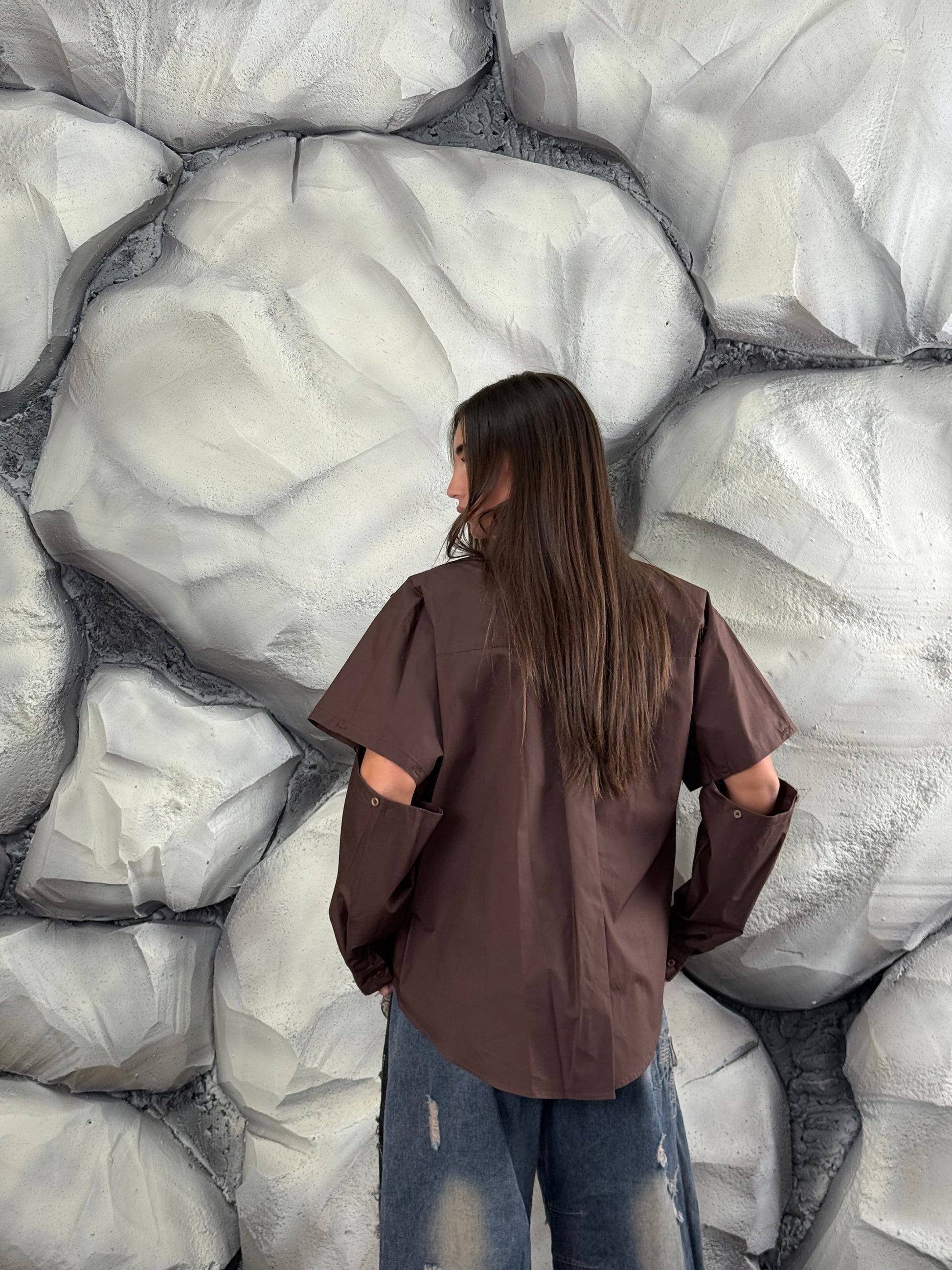 Camicia manica staccata
